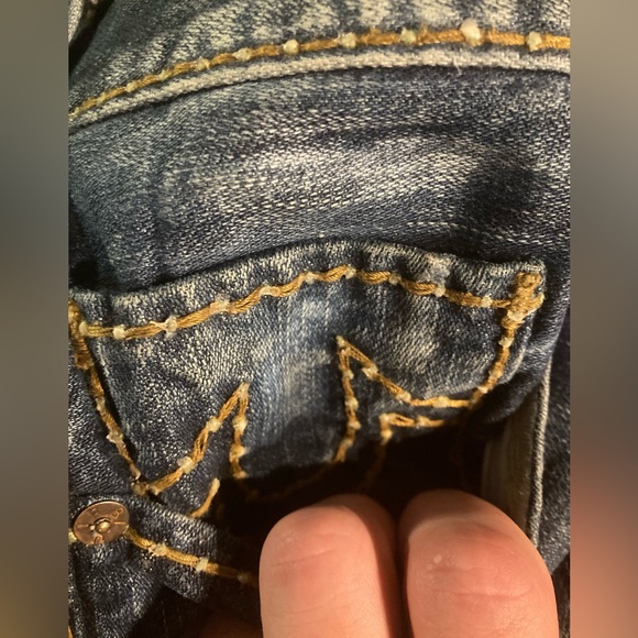 Rare! Ricky/Jimmy cable-stitch denim-set in “MIDNIGHT WAREHOUSE”wash,size 31 & M